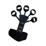Maxbell Hand Grip Strengthener Silicone Finger Exercise for Forearm Muscle Sports black