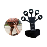 Maxbell Hand Grip Strengthener Silicone Finger Exercise for Forearm Muscle Sports black
