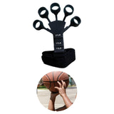 Maxbell Hand Grip Strengthener Silicone Finger Exercise for Forearm Muscle Sports black
