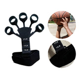 Maxbell Hand Grip Strengthener Silicone Finger Exercise for Forearm Muscle Sports black