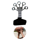 Maxbell Hand Grip Strengthener Silicone Finger Exercise for Forearm Muscle Sports gray
