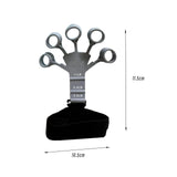 Maxbell Hand Grip Strengthener Silicone Finger Exercise for Forearm Muscle Sports black and gray