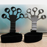 Maxbell Hand Grip Strengthener Silicone Finger Exercise for Forearm Muscle Sports black and gray