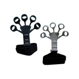 Maxbell Hand Grip Strengthener Silicone Finger Exercise for Forearm Muscle Sports black and gray