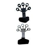 Maxbell Hand Grip Strengthener Silicone Finger Exercise for Forearm Muscle Sports black and gray