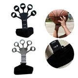 Maxbell Hand Grip Strengthener Silicone Finger Exercise for Forearm Muscle Sports black and gray
