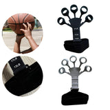Maxbell Hand Grip Strengthener Silicone Finger Exercise for Forearm Muscle Sports black and gray