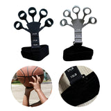 Maxbell Hand Grip Strengthener Silicone Finger Exercise for Forearm Muscle Sports black and gray
