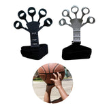 Maxbell Hand Grip Strengthener Silicone Finger Exercise for Forearm Muscle Sports black and gray
