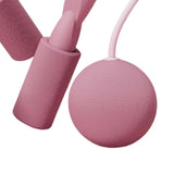 Maxbell Cordless Jumping Rope Gym Exercise Fitness Weighted Jump Rope for Kids Ball dia6.5cm Pink