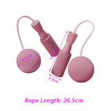 Maxbell Cordless Jumping Rope Gym Exercise Fitness Weighted Jump Rope for Kids Ball dia6.5cm Pink