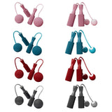 Maxbell Cordless Jumping Rope Gym Exercise Fitness Weighted Jump Rope for Kids Ball dia6.5cm Pink
