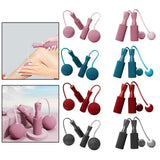 Maxbell Cordless Jumping Rope Gym Exercise Fitness Weighted Jump Rope for Kids Ball dia6.5cm Pink
