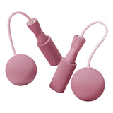 Maxbell Cordless Jumping Rope Gym Exercise Fitness Weighted Jump Rope for Kids Ball dia6.5cm Pink