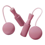Maxbell Cordless Jumping Rope Gym Exercise Fitness Weighted Jump Rope for Kids Ball dia6.5cm Pink