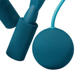 Maxbell Cordless Jumping Rope Gym Exercise Fitness Weighted Jump Rope for Kids Ball dia6.5cm Blue