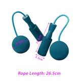 Maxbell Cordless Jumping Rope Gym Exercise Fitness Weighted Jump Rope for Kids Ball dia6.5cm Blue