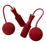 Maxbell Cordless Jumping Rope Gym Exercise Fitness Weighted Jump Rope for Kids Ball dia6.5cm Red