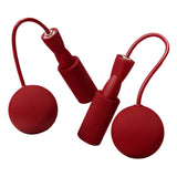 Maxbell Cordless Jumping Rope Gym Exercise Fitness Weighted Jump Rope for Kids Ball dia6.5cm Red