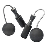 Maxbell Cordless Jumping Rope Gym Exercise Fitness Weighted Jump Rope for Kids Ball dia6.5cm Black