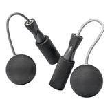 Maxbell Cordless Jumping Rope Gym Exercise Fitness Weighted Jump Rope for Kids Ball dia6.5cm Black
