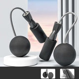 Maxbell Cordless Jumping Rope Gym Exercise Fitness Weighted Jump Rope for Kids Ball dia6.5cm Black