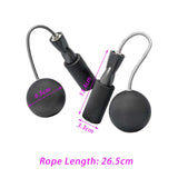 Maxbell Cordless Jumping Rope Gym Exercise Fitness Weighted Jump Rope for Kids Ball dia6.5cm Black