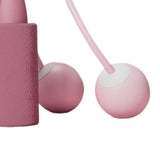 Maxbell Cordless Jumping Rope Gym Exercise Fitness Weighted Jump Rope for Kids Ball dia.3.2cm Pink