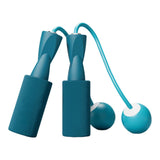 Maxbell Cordless Jumping Rope Gym Exercise Fitness Weighted Jump Rope for Kids Ball dia.3.2cm Blue