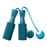 Maxbell Cordless Jumping Rope Gym Exercise Fitness Weighted Jump Rope for Kids Ball dia.3.2cm Blue