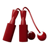 Maxbell Cordless Jumping Rope Gym Exercise Fitness Weighted Jump Rope for Kids Ball dia.3.2cm Red