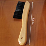 Maxbell Durable Billiards Pool Table Brush Set Cleaning Brushes Pool Table Cleaner Brown 3PCS