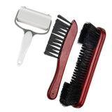 Maxbell Durable Billiards Pool Table Brush Set Cleaning Brushes Pool Table Cleaner Red 3PCS
