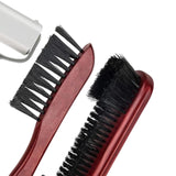 Maxbell Durable Billiards Pool Table Brush Set Cleaning Brushes Pool Table Cleaner Red 3PCS