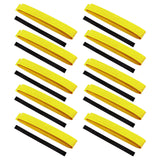 Maxbell 10 Pieces Tennis Overgrip Anti Skid Racket Grip Tape for Motorbike Handlebar Yellow