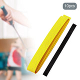 Maxbell 10 Pieces Tennis Overgrip Anti Skid Racket Grip Tape for Motorbike Handlebar Yellow