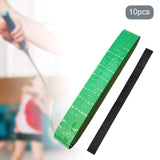 Maxbell 10 Pieces Tennis Overgrip Anti Skid Racket Grip Tape for Motorbike Handlebar Green