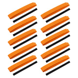 Maxbell 10 Pieces Tennis Overgrip Anti Skid Racket Grip Tape for Motorbike Handlebar Orange