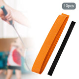 Maxbell 10 Pieces Tennis Overgrip Anti Skid Racket Grip Tape for Motorbike Handlebar Orange