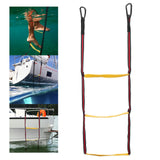 Maxbell 3 Step Boat Rope Ladder Assist Boarding Ladder for Canoeing Motorboat Kayak