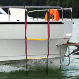 Maxbell 3 Step Boat Rope Ladder Assist Boarding Ladder for Canoeing Motorboat Kayak