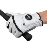 Maxbell Men Golf Glove Left Hand Soft Breathable Golfer Gloves with Golf Marker 23