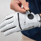 Maxbell Men Golf Glove Left Hand Soft Breathable Golfer Gloves with Golf Marker 23