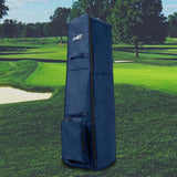 Maxbell Portable golf Bag with Wheels Carrier Aviation Bag Folding Blue