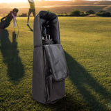 Maxbell Portable golf Bag with Wheels Carrier Aviation Bag Folding Black