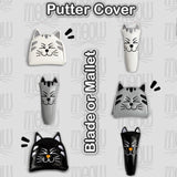 Maxbell Golf Head Covers Mallet Putter Professionals Outdoor Training Equipment Driver Black