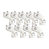 Maxbell Golf Head Covers Mallet Putter Professionals Outdoor Training Equipment 9pcs Iron White