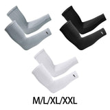Maxbell Cooling Arm Sleeve Cover Sun Protection for Sports Unisex M gray