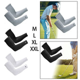 Maxbell Cooling Arm Sleeve Cover Sun Protection for Sports Unisex M gray