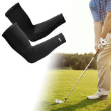 Maxbell Cooling Arm Sleeve Cover Sun Protection for Sports Unisex M black